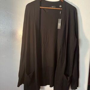 Tahari Black Knit Cardigan XL NWT